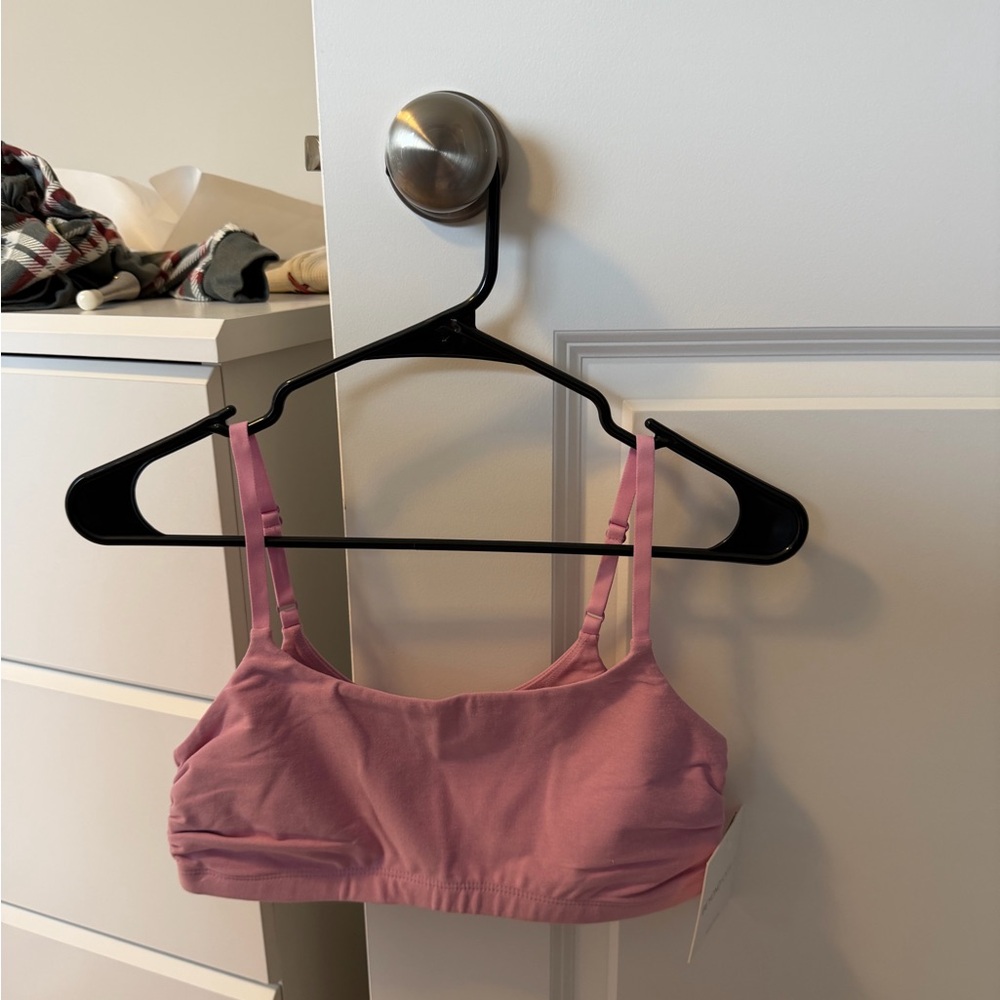 NWTS!!  Beyond Yoga Barre Shirred Spacedye Sports Bra - Size M - Picture 2 of 3